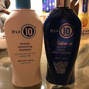 Its a 10 shampoo and conditioner